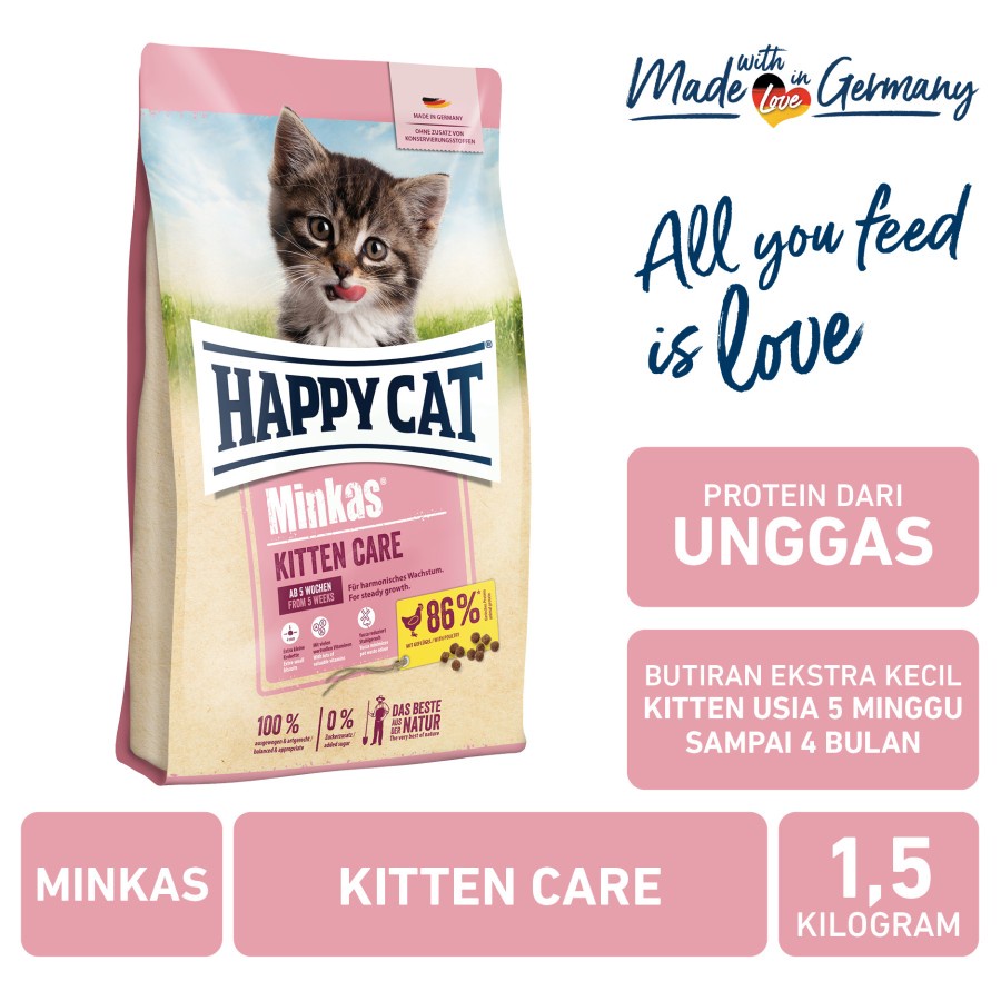 Happy Cat Minkas Kitten Care 1,5kg makanan kucing catfood