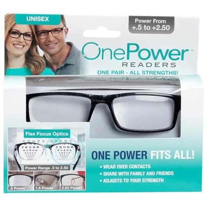 IU38 Kacamata Baca Plus Auto Focus ONE POWER READERS Unisex 0610