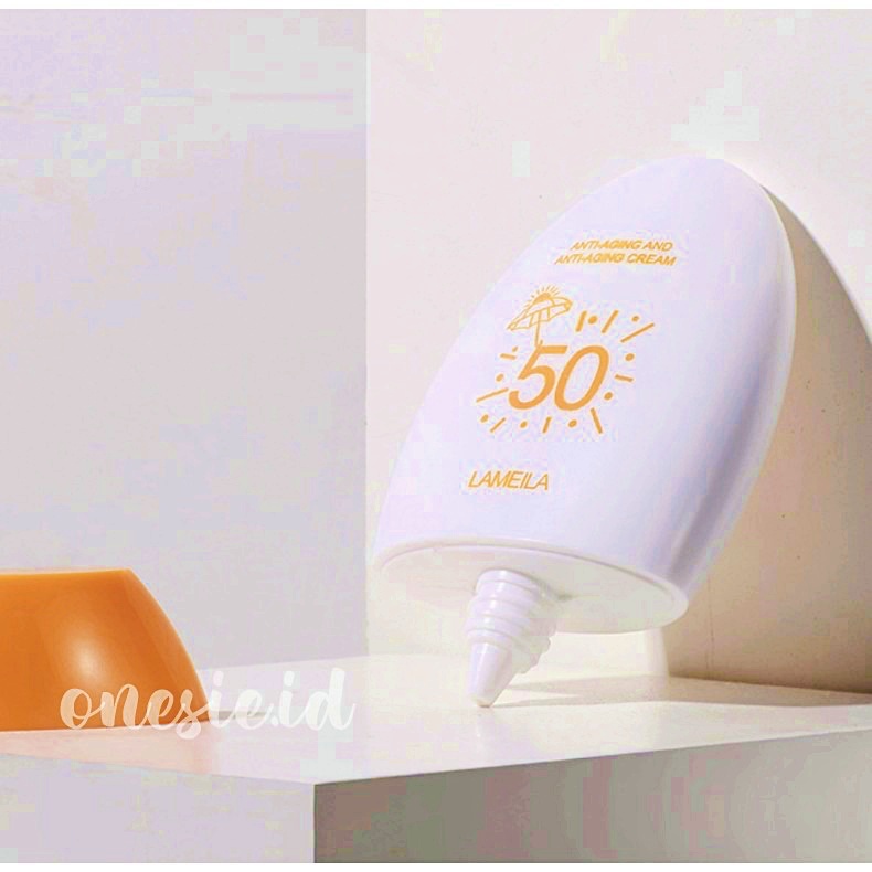 LAMEILA Sun Block SPF 50 Sun Screen Wajah Tahan PA+++ 12 Jam Egg LA065 3053