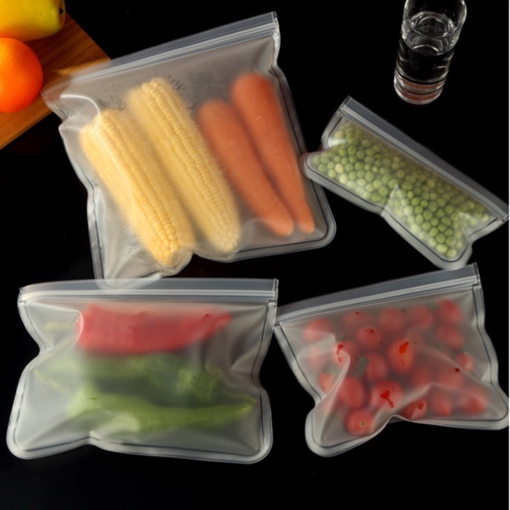 Plastik Ziplock Makanan Plastik Kulkas Plastik Penyimpanan Kulkas Reusable Ziplock Plastic Bahan EVA Tebal