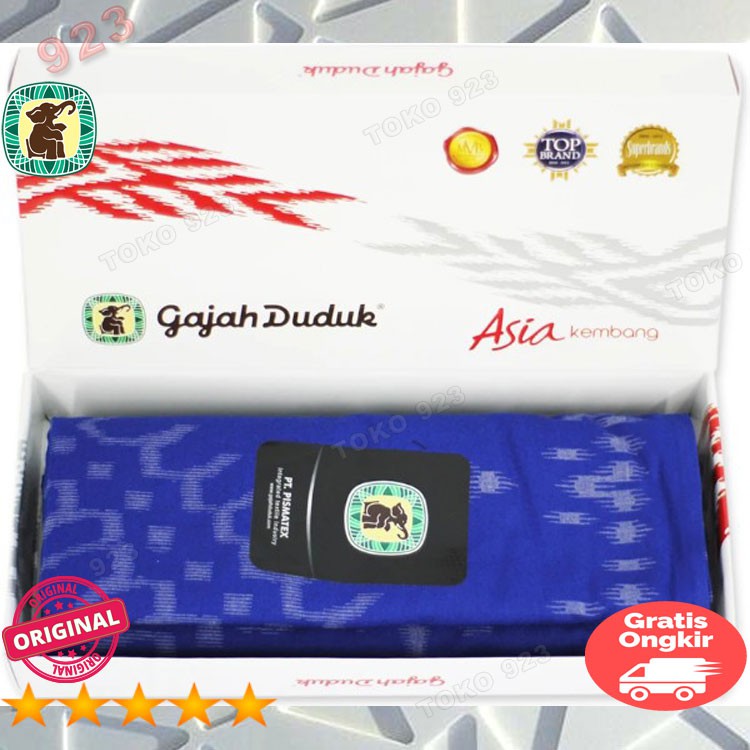 Sarung Tenun G25-35 Dewasa Cap Gajah Duduk Original Motif Kembang