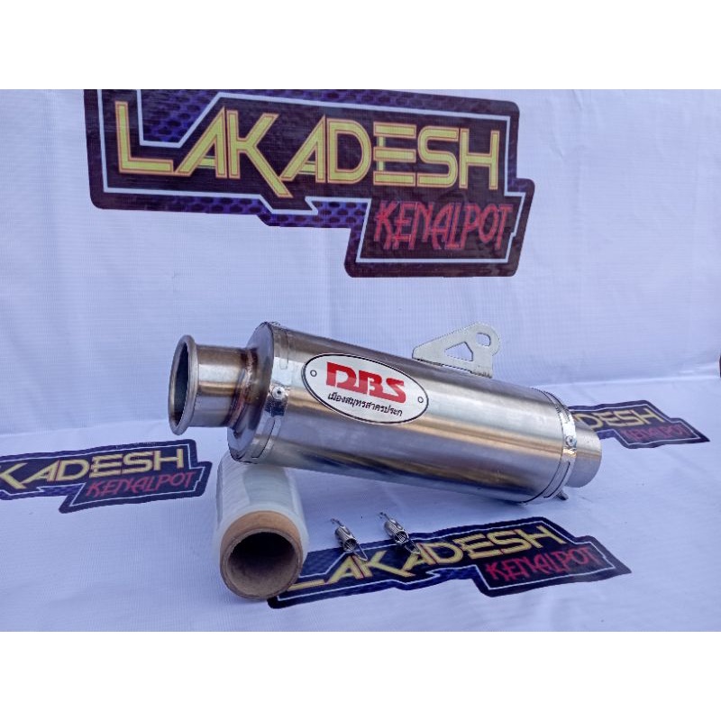 SILENCER KNALPOT DBS MERAH (INLET 38/50) ALL MATIC BEBEK SPORT