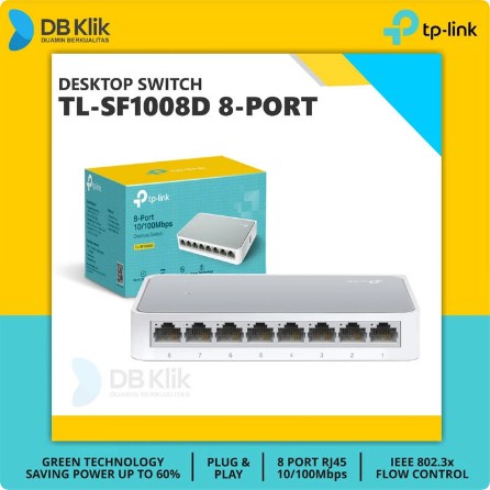 Desktop Switch TP-Link TL-SF1008D 8 Port 10/100Mbps