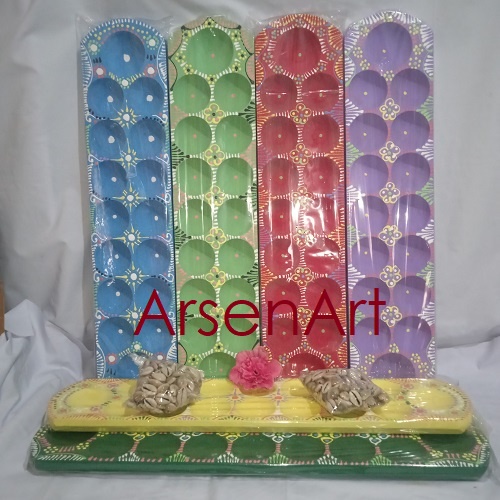 Congklak Kayu Dakon Kayu Model Panjang 62 Cm 16 Lubang Bonus Biji 100 pcs Kerang Asli Ukuran Sedang (Pjg 1,2 - 1,6 cm)
