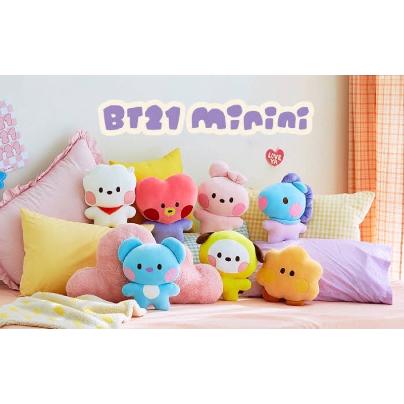 READY STOCK OFFICIAL BTS BT21 MININI FLAT CUSHION