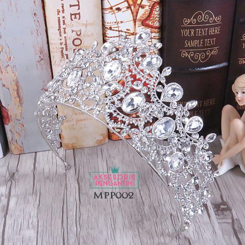 [READY STOCK] AKSESORIS MAHKOTA WEDDING CROWN HEADPIECE PENGANTIN MPP002