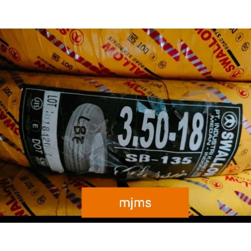 Ban Luar Swallow Clasik Sb 135 ukuran 350 ring 18 Swallow Klasik 350-18