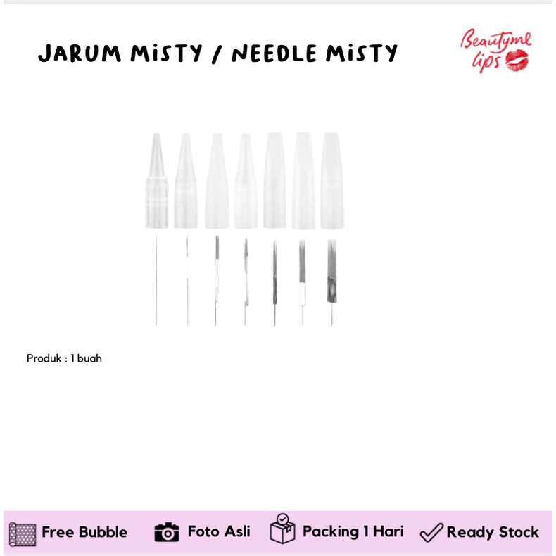 READY BISA COD jarum misty / needle misty shading 3R 3F 5R 5F + TIP sulam manual TIPS YO2111