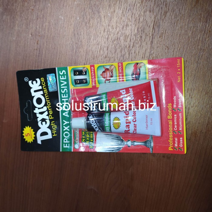 LEM EPOXY 30ML BENING LEM BESI 2 KOMPONEN DEXTONE ARALDITE TRANSPARAN