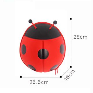 Dalyiheng 1Pc Tas Ransel Sekolah Motif  Kartun  Ladybug 3D 