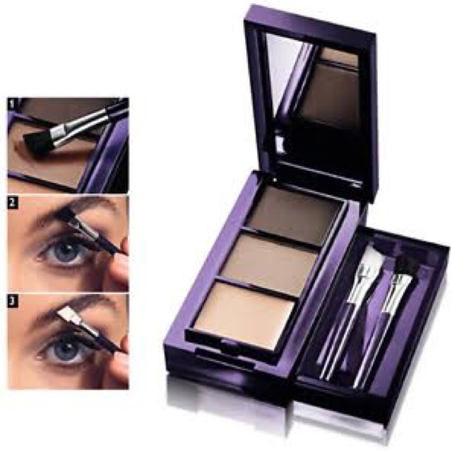 eyebrow kit oriflame the one, pensil alis 3 in 1, kuas alis kit