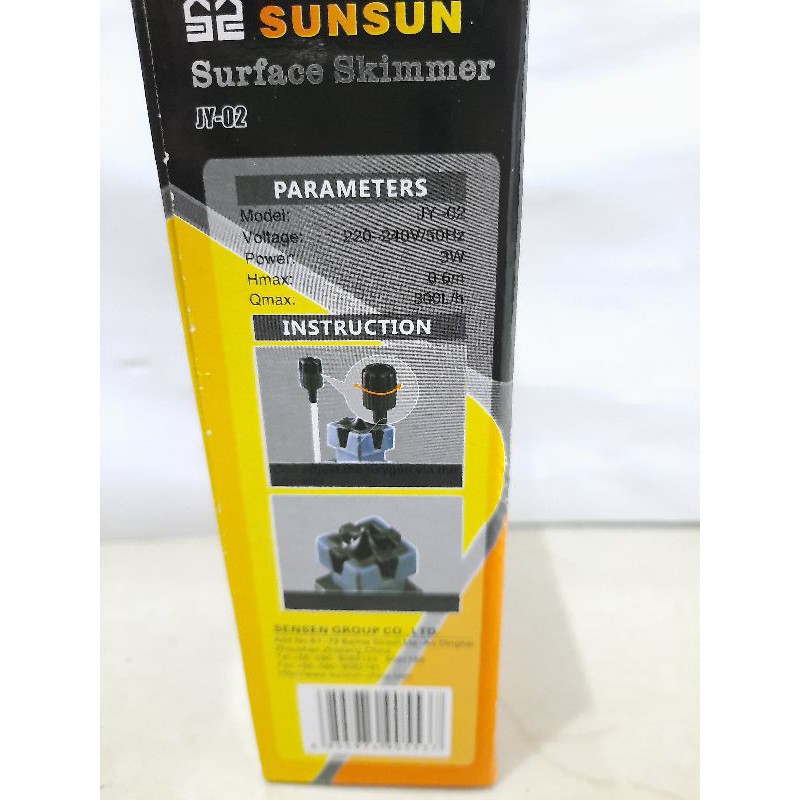 Pompa aquarium SURFACE SKIMMER SUNSUN JY 02