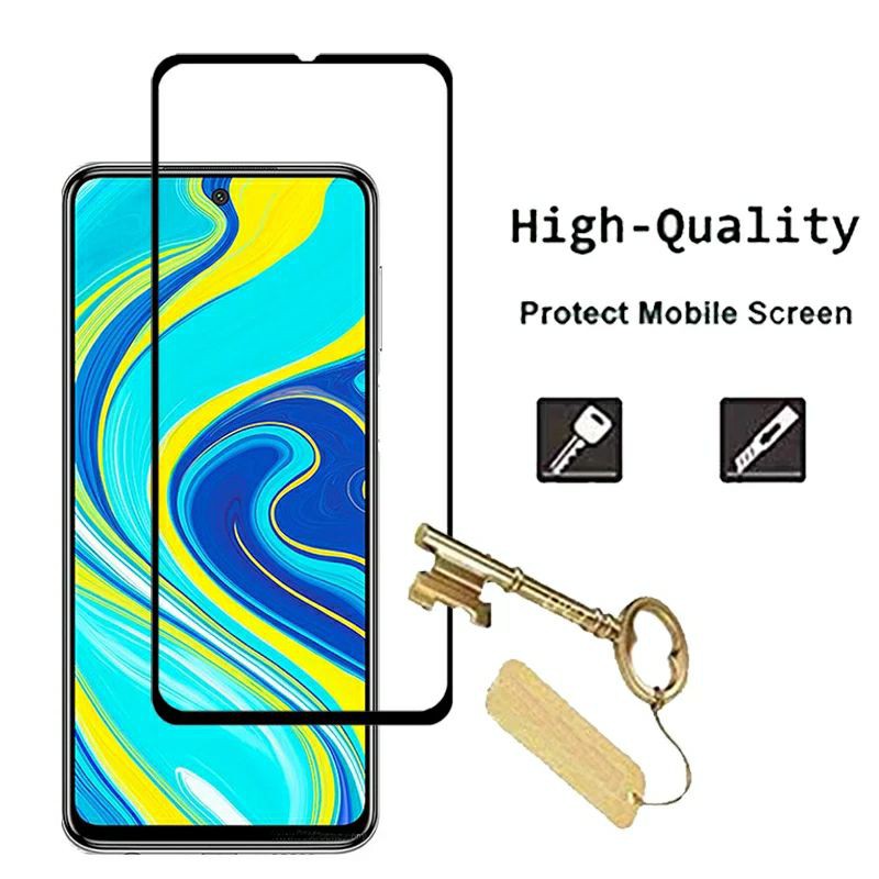 3IN1-COD Soft Case Armor Bumper Anti Crack Redmi Note 9 TG Anti Gores Kaca Full Layar Kamera Premium