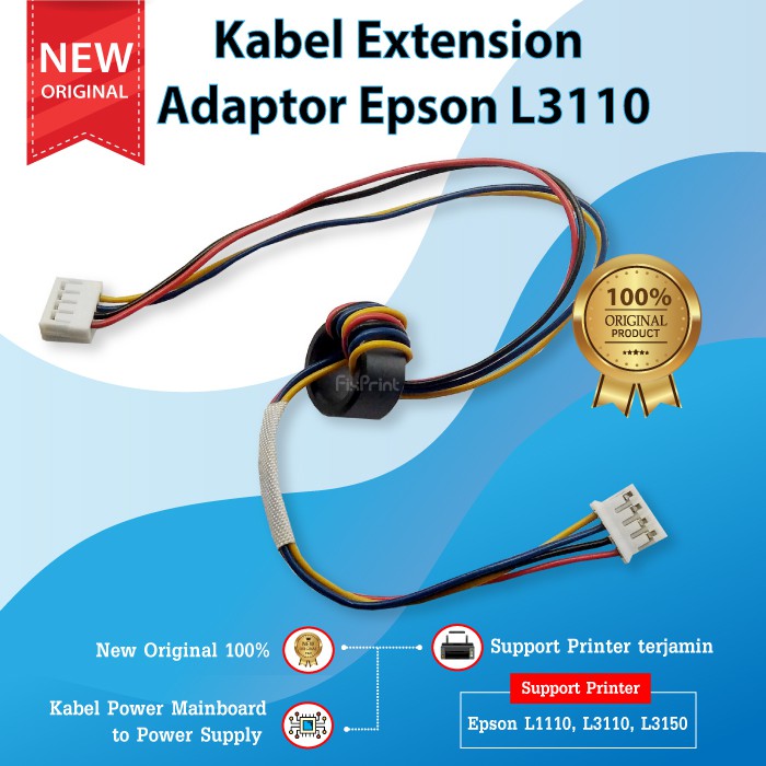 Kabel Extension Adaptor Printer Epson L1110 L1210 L1250 L1256 L3100 L3110 L3116 L3210 L3216 L3150 L3156 L3250 L3256 L5190 L5290 L5296 New