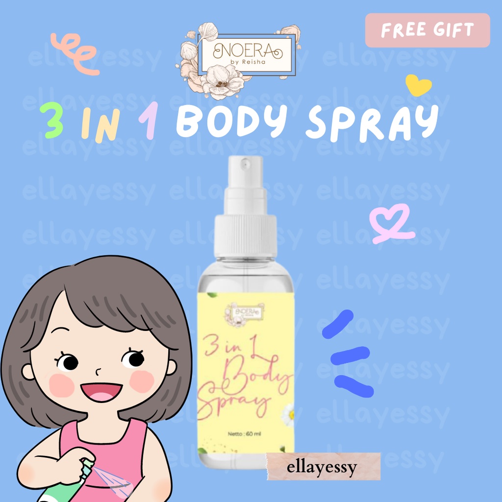 NOERA 3 IN 1 BODY SPRAY BPOM