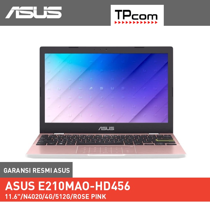 ASUS E210MAO-HD456 Notebook - Rose Pink [N4020 / 4GB / 512GB SSD / UMA / 11.6&quot; HD / Win10 / OHS]