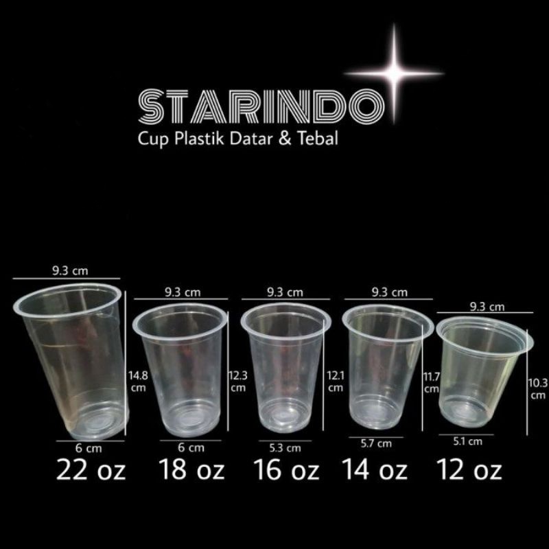 Gelas Plastik Starindo/Cup Plastik