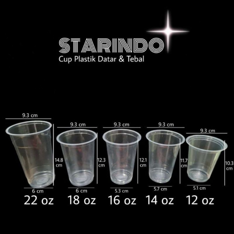 Jual Gelas Plastik Starindocup Plastik Shopee Indonesia 7107