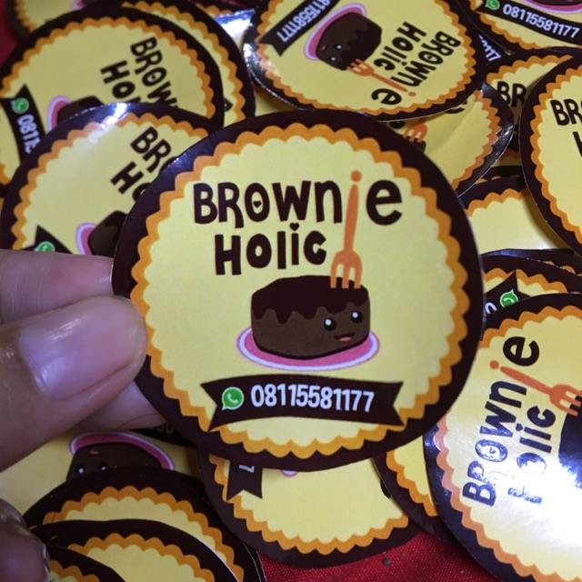 

Sticker produk label produk stiker makanan catering