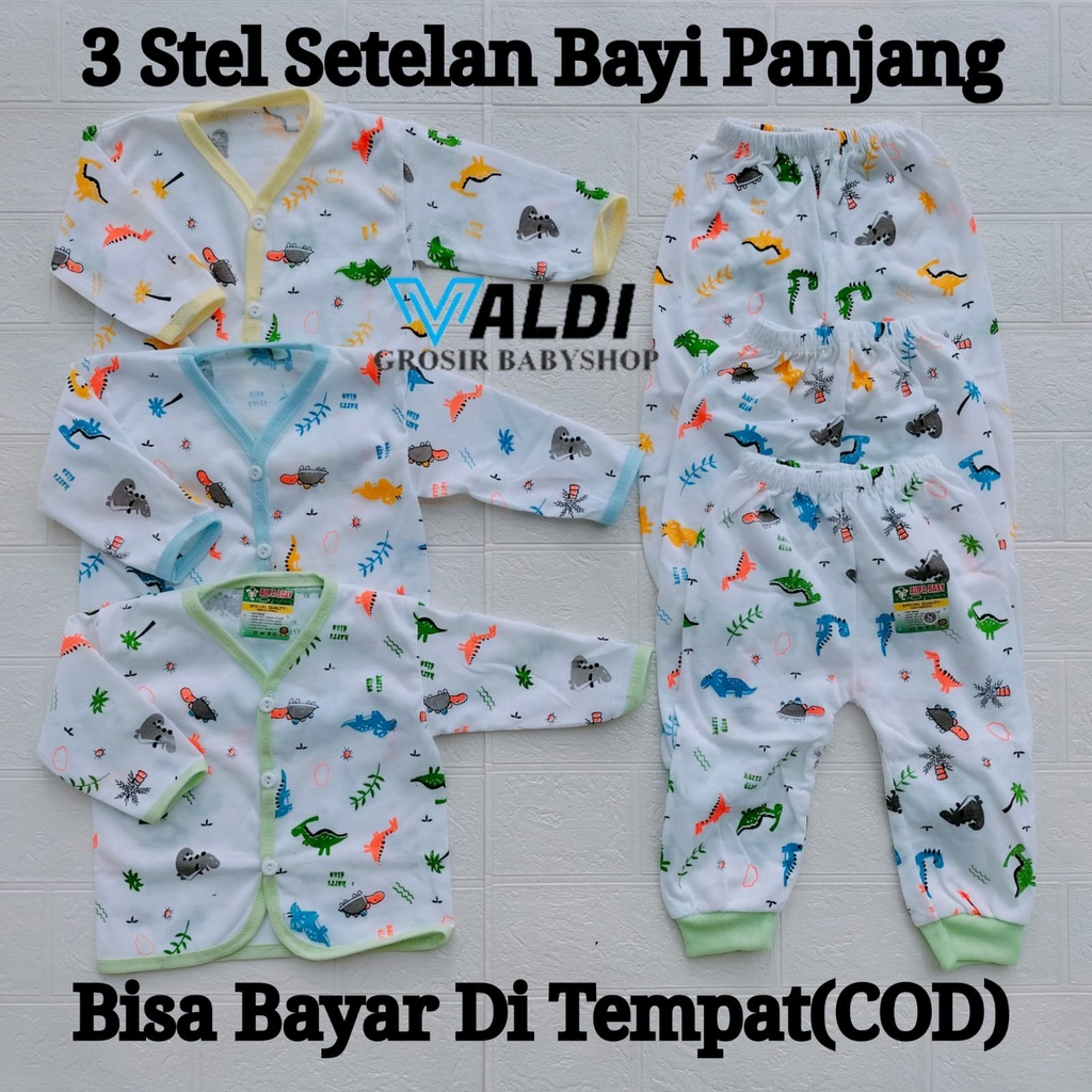 SETELAN BAJU BAYI NEWBRON ISI 3 SETEL