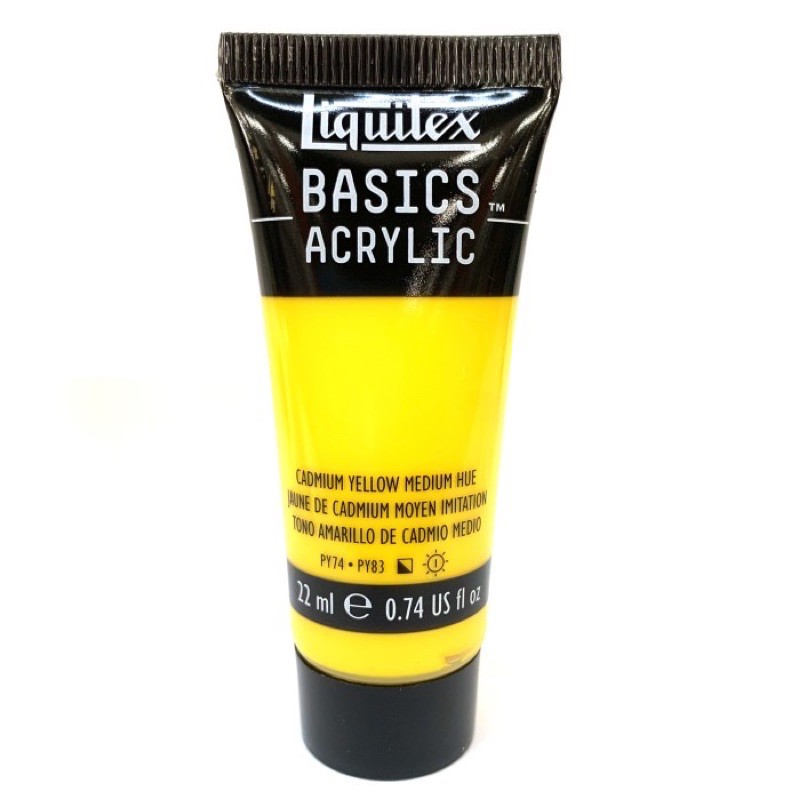 

Cat Acrylic Liquitex Basics 22ml Cadmium Yellow Medium Hue