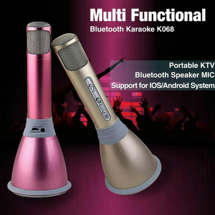 Ready,, Mic Smule Mic Karaoke Bluetooth .Barang Bagus Gan Sis