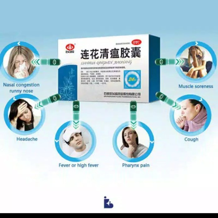 LIENHUA QINGWEN CAPSULE BPOM ORI /OBAT HERBAL LIENHUA TERLARIS
