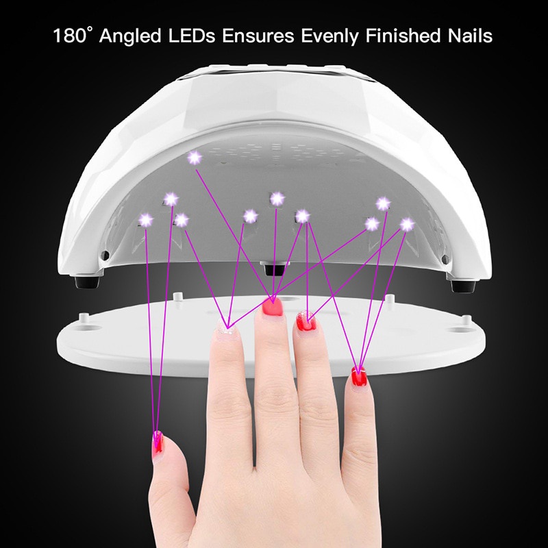 Pengering Kutek Kuku 72W 220V PROFESIONAL UV Led Lamp for Nail Dryer Machine Curing All Types Fingers Toenails Gel Polish UV Lamp Ice Lamp Manicure Brand Quick Dry Lamp UV Nail Dryer UV Lamp Manicure 39pcs LED Nail Lamp Curing Gel Polish Ice Dryer