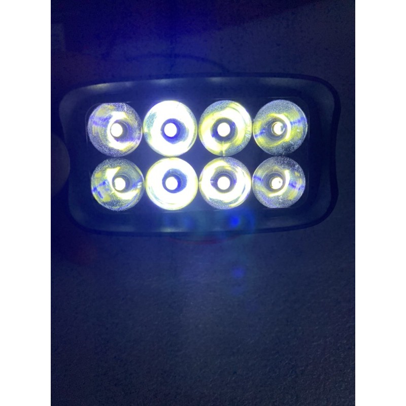 Lampu Tembak Sorot mobil Motor 8 Led 12 Volt