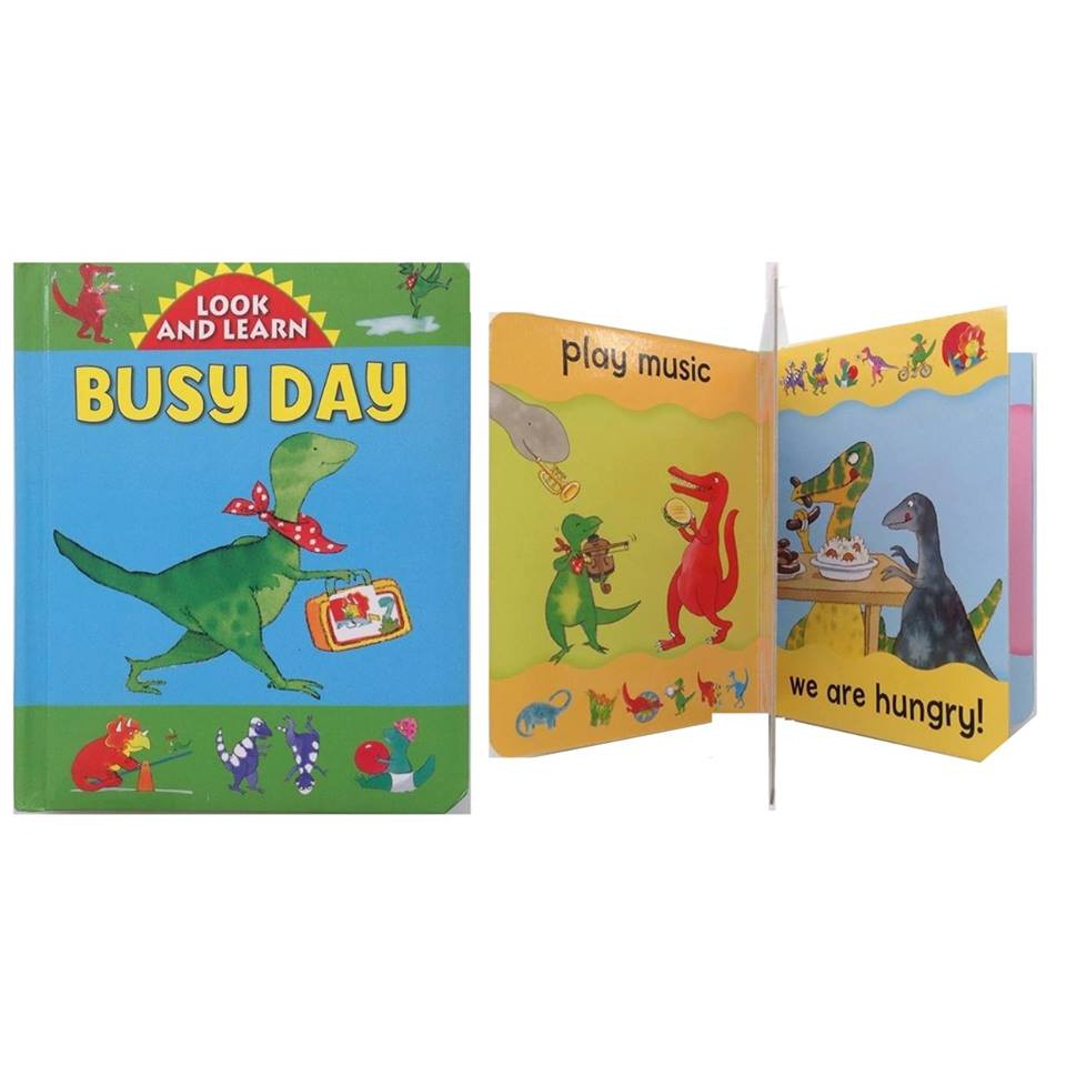 Look and Learn Busy Day (Board book) / Buku Anak