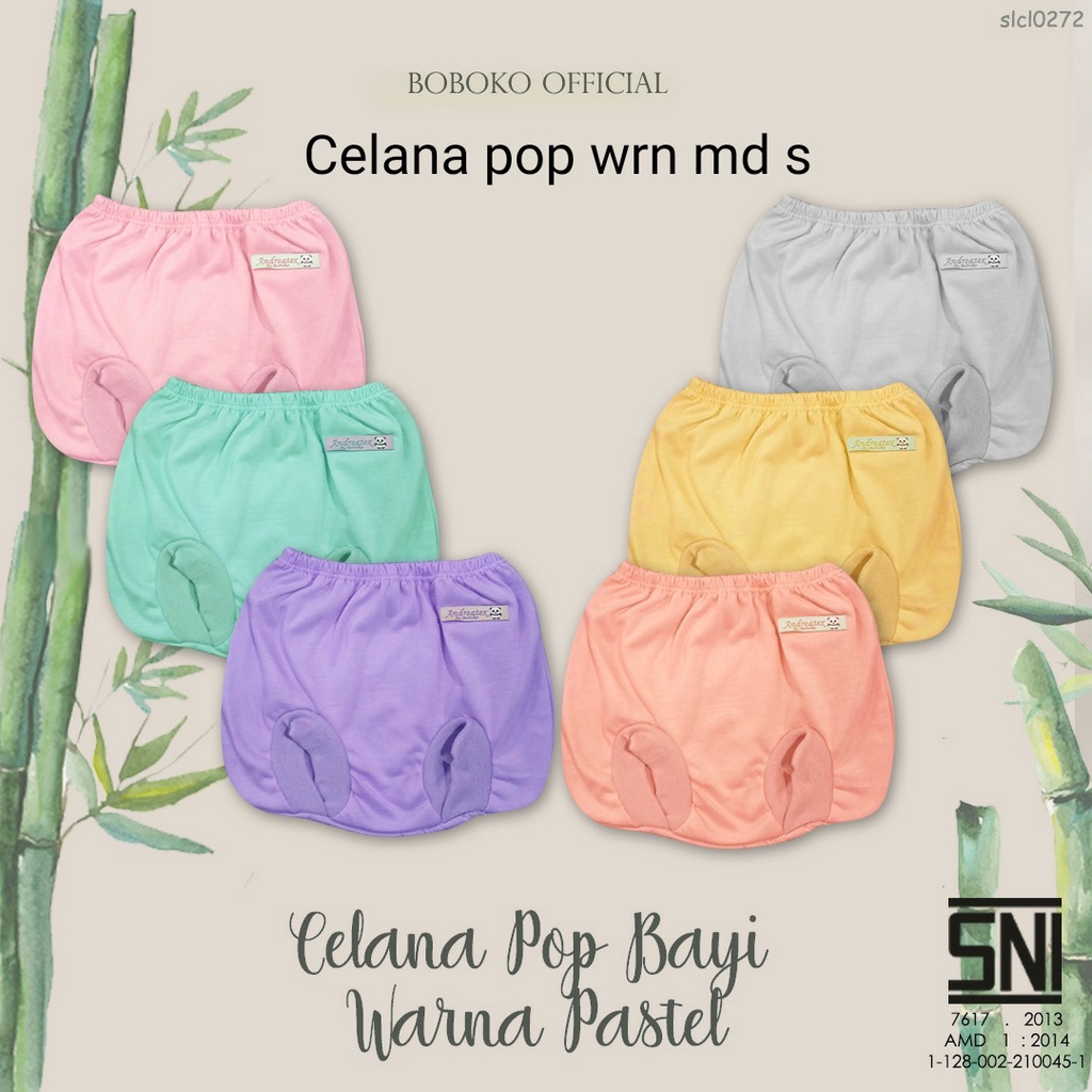 Baju Bayi BOBOKO NEWBORN 0-6 Bulan Katun Adem Baju Kancing Panjang Pendek Kutung Celana Pop Popok Tali Baju Oblong Pendek Warna Pastel