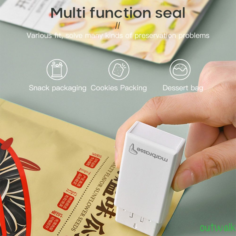 Sealing Machine Mini Snacks Sealing Machine Small Household Packaging Machine Portable  Plastic Bag OWT