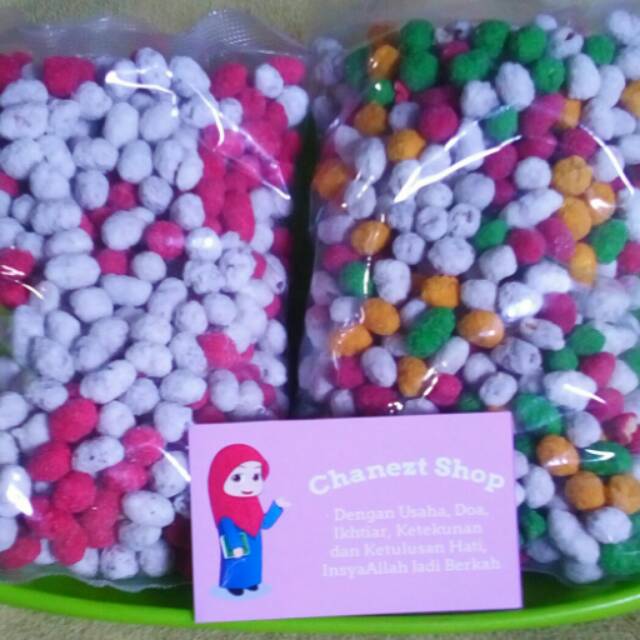 

Kacang goyang warna warni khas sulawesi 500 gram