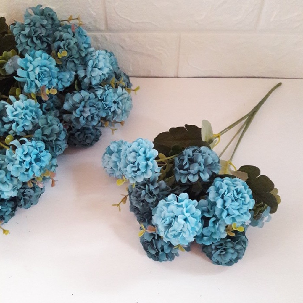 WOODEN DECOR - DEKORASI - BUNGA DANDELION KRISAN PALSU - BUNGA EDELWEIS - PAJANGAN BUNGA ARTIFICIA-2