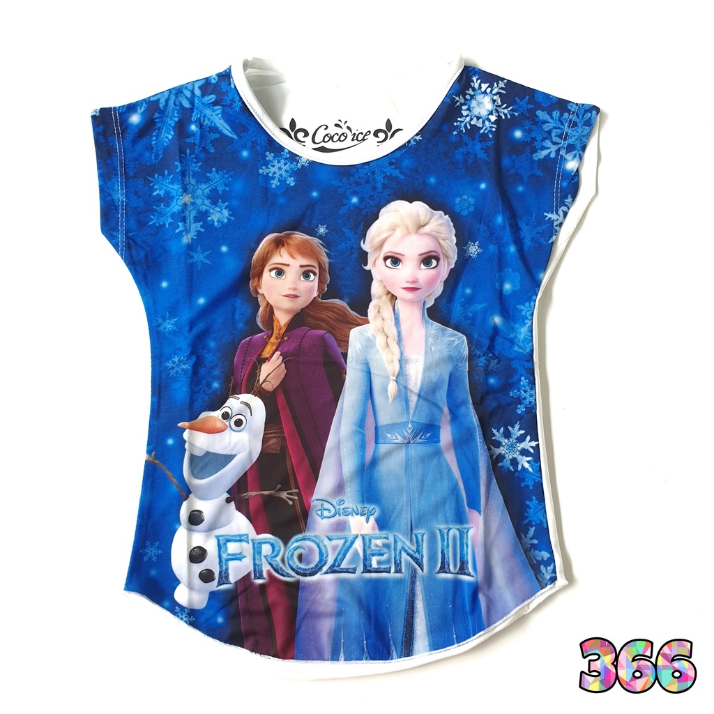 Kaos Anak Perempuan Coco Ice Frozen