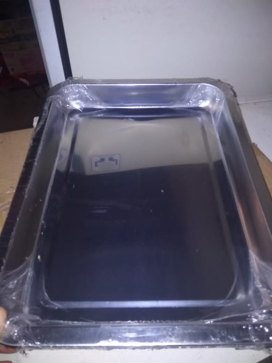 Nampan Stainless Persegi / Nampan Baki Stainless Ukuran Panjang 36cm Lebar 27cm