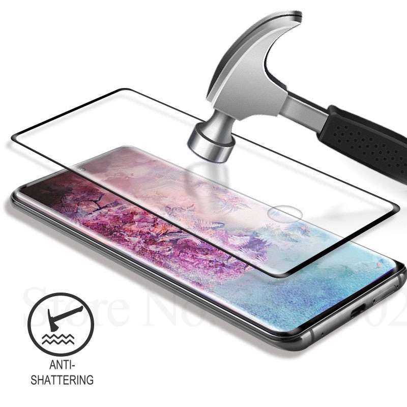 Pelindung Layar Tempered Glass 5D Full Cover untuk Samsung Galaxy Note 10 / 10plus