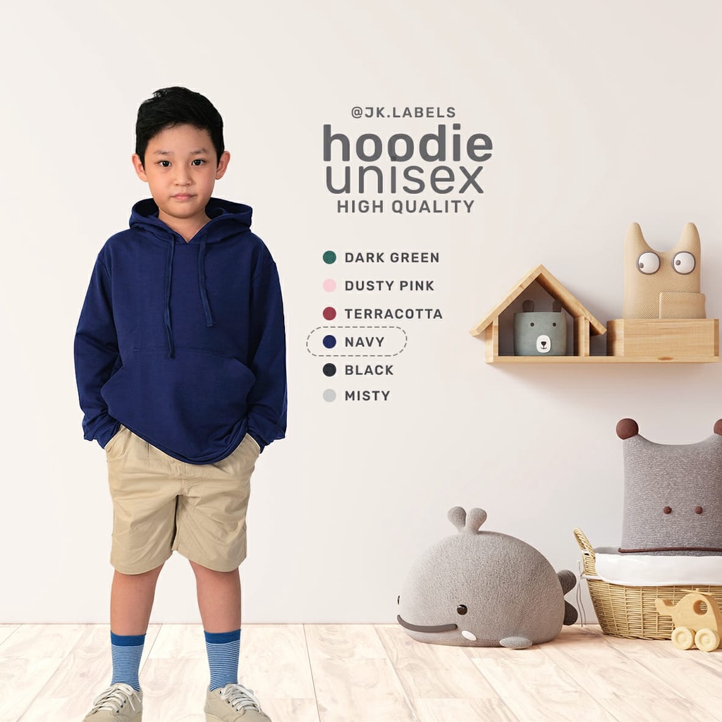 JK Labels Hoodie Anak Unisex 1-8 Tahun - Hoodie Anak/Jaket anak