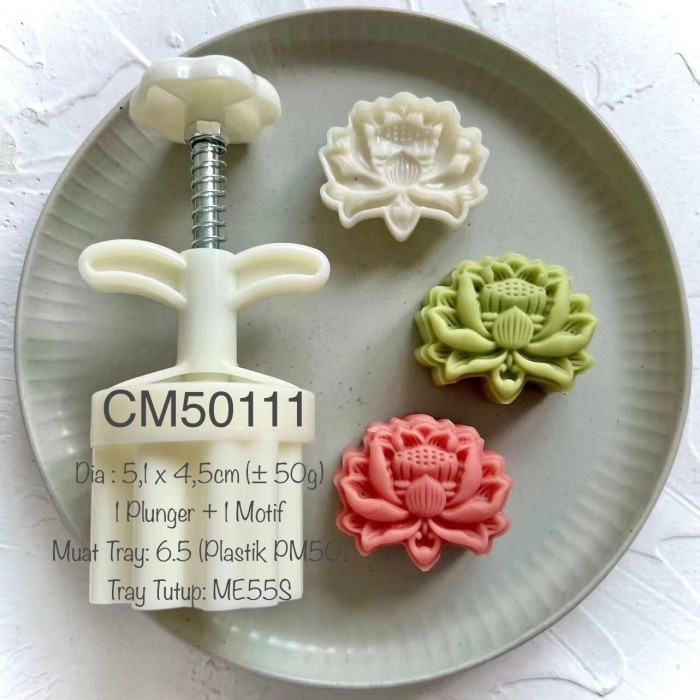 

Cetakan Mooncake/ Nastar CM50111 Lotus/ Teratai CM50