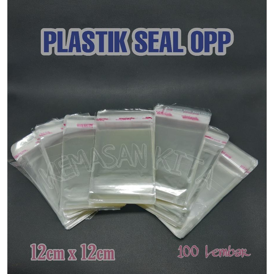 

Kantong Plastik Opp Seal Lem Perekat Kemasan Souvenir Kue 12x12 cm