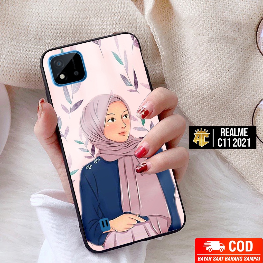 CASE REALME C11 2021 - Casing REALME C11 2021 Terbaru AERO STORE [ HIJAB ] Silikon REALME C11 2021 -
