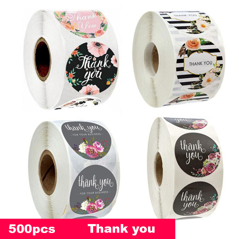 500pcs Gift Sealing Stickers Thank You for Your Love Design Scrapbook Diary Stickers Holiday Birthday Party Gift Decoration Sticker-1