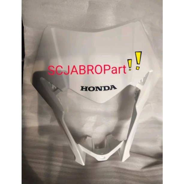 SET ILLUSST FR VISOR WHITE TYPE 1 HONDA CRF 150L......61300 K84 920ZD......ORI AHM