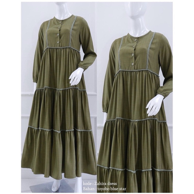 Zahira Dress Army by Disiko