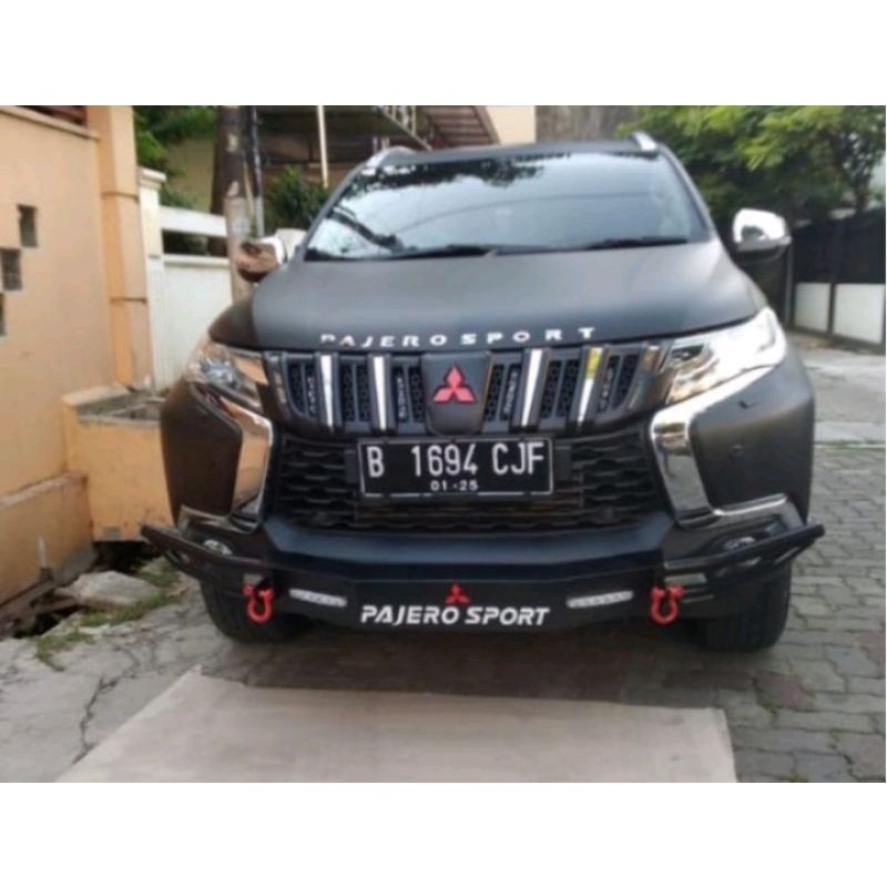 Tanduk bumper pengaman depan mobil all new pajero sport  2016-2020 full besi