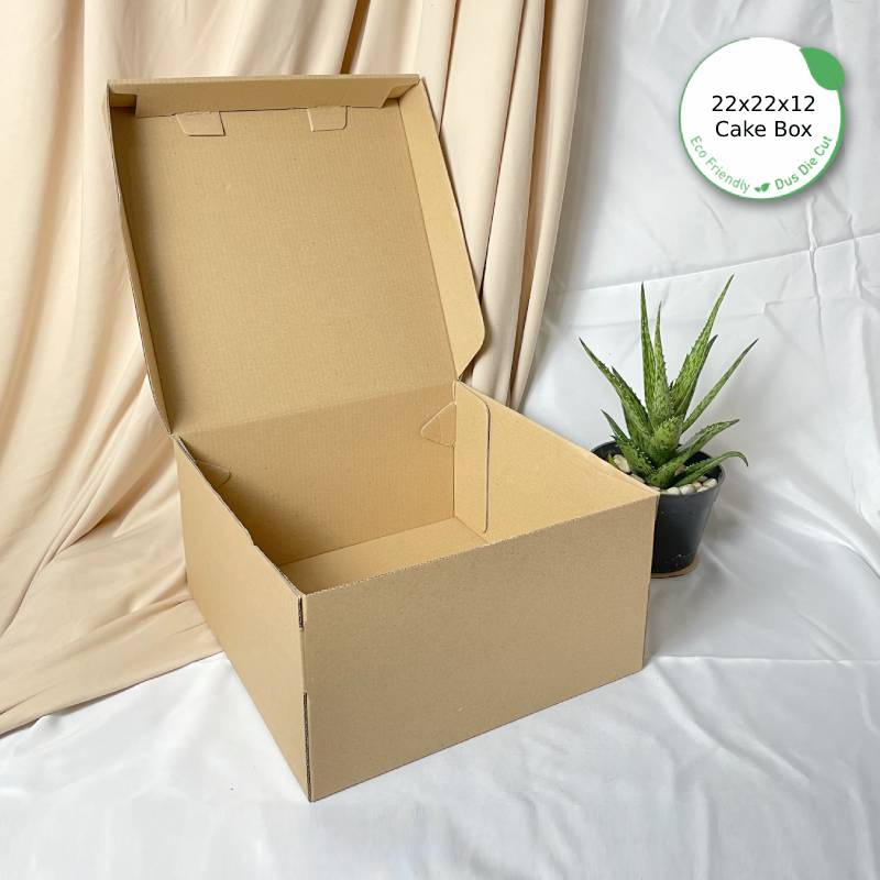 

Dus Packing 22x22x12 Cake Box Die Cut - Karton Box Kardus Eco-Friendly