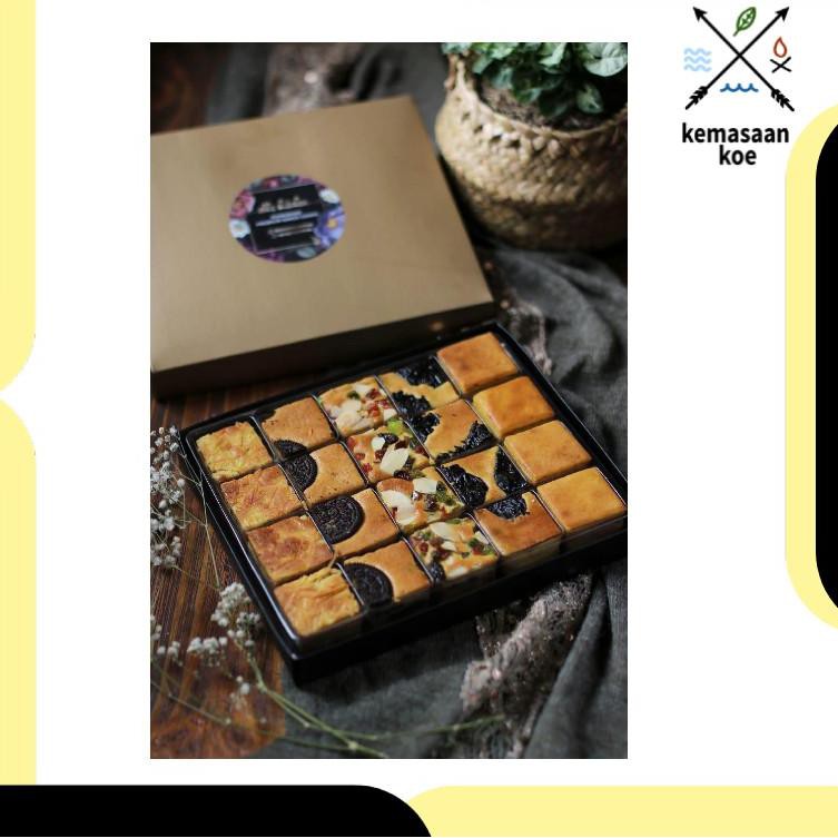 

Terbaru Box Packaging / Dus Kue / Dus Brownies Mini / Box Kue Nr Lapis Legit / Kotak Kue Min 10 Set