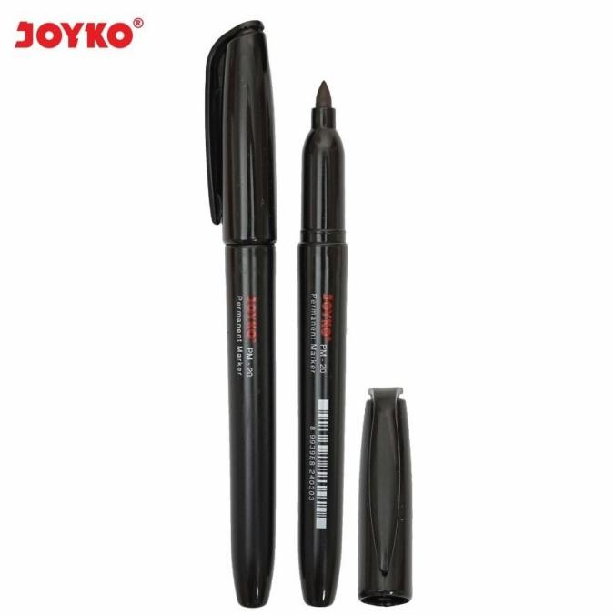 

;&;&;&;&] Spidol Permanen Joyko Permanent Marker Waterproof Hitam PM-20 PM20