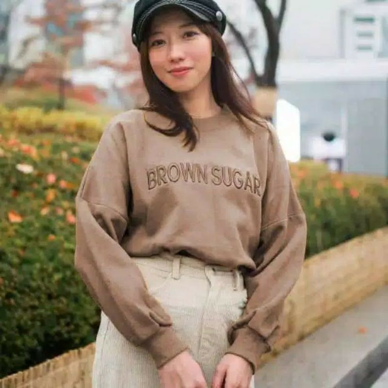 sweater wanita - BROWN SUGAR SWEATER - crewneck wanita