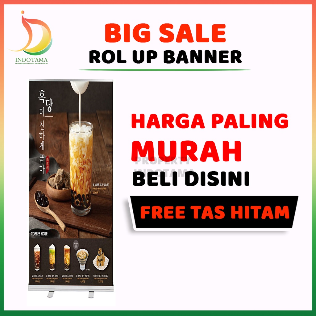 Jual Stand Banner Roll Up Banner Ukuran 60x160, 80x200, Dan 85x200 Roll ...